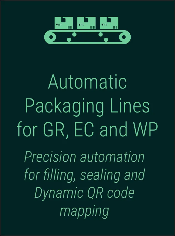 Autopacking lines for granules, powders and liquids